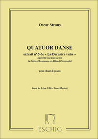 LA DERNIERE VALSE N 5 CHANT-PIANO (QUATUOR DANSE CHANT