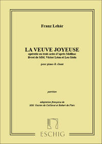 VEUVE JOYEUSE (VEDOVA ALLEGRA) CHANT-PIANO (FR) CHANT