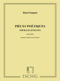 PIECES POETIQUES N 1 PIANO  PIANO