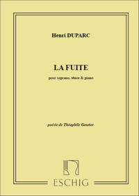 LA FUITE. DUO POUR SOPRANO, TENOR ET PIANO CHANT