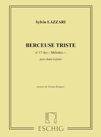 BERCEUSE TRISTE CHANT-PIANO CHANT