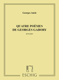 4 POEMES DE GABORY CHANT-PIANO  CHANT