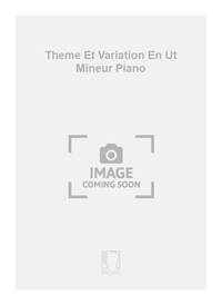 THEME ET VARIATION EN UT MINEUR PIANO PIANO