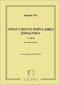 20 CHANTS POPULAIRES ESP. VOL 1 CHANT-PIANO  CHANT