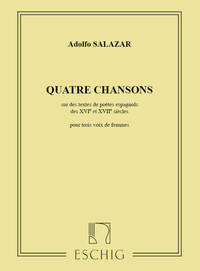 QUATRE CHANSONS SUR DES TEXTES DE POETES CHANT