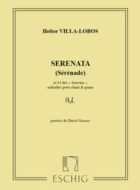 VILLA-LOBOS SERESTAS N 13 CHT-PIANO CHANT