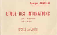 GEORGES DANDELOT : ETUDE DES INTONATIONS 2 -  LES DIESES - 2EME CAHIER