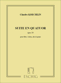 SUITE EN QUATOR, OPUS 55 -PARTITION+PARTIES SEPAREES