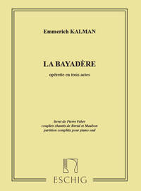 LA BAYADERE CHANT-PIANO CHANT