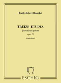 TREIZE ETUDES, OPUS 53 - POUR PIANO PIANO