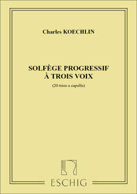 SOLFEGE PROGRESSIF 3 VOIX FORMATION MUSICALE