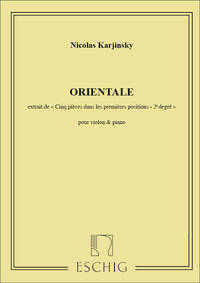 5 PIEC. N 4 ORIENTALE VIOLON-PIANO VIOLON