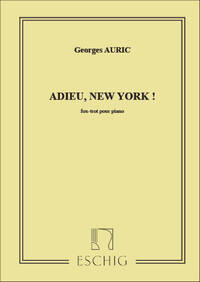 ADIEU NEW-YORK PIANO PIANO