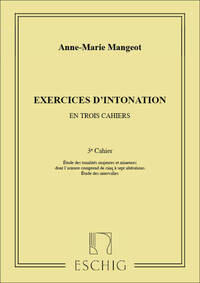 EXERCICES D'INTONATION VOL 3  FORMATION MUSICALE