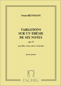 VARIATIONS OP 58 FLUTE-VIOLON-ALTO-VIOLONCELLE MUSIQUE D'ENSEMBLE