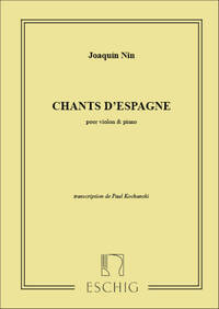 CHANTS D'ESPAGNE VIOLON-PIANO  VIOLON