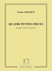 QUATRE PETITES PIECES -PARTITION+PARTIES SEPAREES