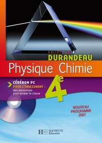 Durandeau Physique-Chimie 4e, CD-rom pour l'enseignant 