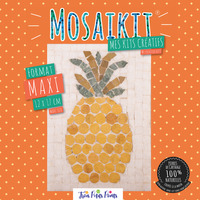 Kit Mosaîque complet 100 naturelles  Ananas  MAXI 12X17 MOSAIKIT