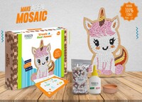 MOSAIC BOX  PIERRES 100 NATURELLES COUPéES à LA MAIN  LICORNE ASSISE