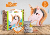 MOSAIC BOX  pierres 100 naturelles coupées à la main  Tête de licorne