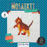 Kit Mosaîque complet 100 naturelles Chat GEANT 17X17 MOSAIKIT