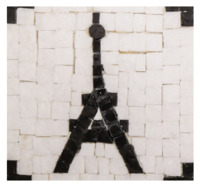 Kit Mosaîque complet 100 naturelles Tour Eiffel MINI 12X12 MOSAIKIT