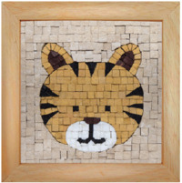Kit Mosaîque complet 100 naturelles  Visage Tigre  GEANT 17X17 MOSAIC BOX