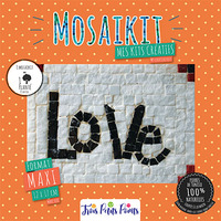 Kit Mosaîque complet 100 naturelles Love Mantra MAXI 12X17 MOSAIKIT