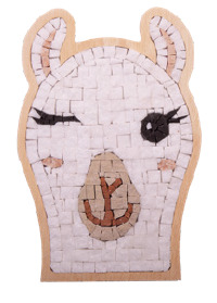 Kit Mosaîque complet 100 naturelles  Visage Lama Cadre Spécial   MOSAIC BOX