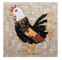 Kit Mosaîque complet 100 naturelles Coq GEANT 17X17 MOSAIKIT