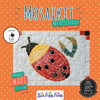 Kit Mosaîque complet 100 naturelles Coccinelle MAXI 12X17 MOSAIKIT