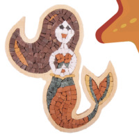 Kit Mosaîque complet 100 naturelles  Sirène Cadre spécial   MOSAIC BOX SPECIAL