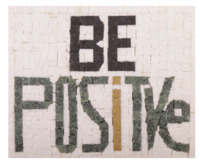 Kit Mosaîque complet 100 naturelles  BE POSITIVE  Mantra  GEANT 20x20 MOSAIKIT