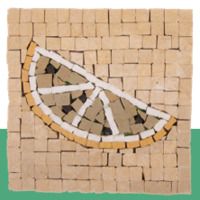 Kit Mosaîque complet 100 naturelles  Citron  MINI 12X12 MOSAIKIT
