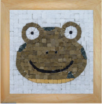 Kit Mosaîque complet 100 naturelles  Visage Grenouille  GEANT 17X17 MOSAIC BOX