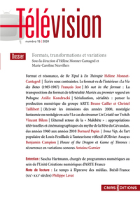 TELEVISION - N  15 FORMATS, TRANSFORMATIONS ET VARIATIONS