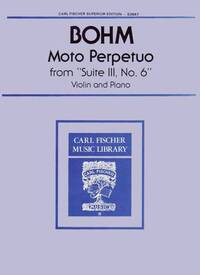 MOTO PERPETUO, FROM 'SUITE III, NO. 6' VIOLON-LIVRE +PARTITION