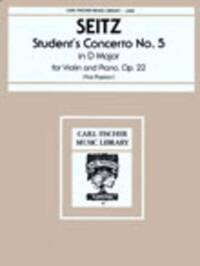 STUDENT'S CONCERTO NO. 5 IN D MAJOR VIOLON-LIVRE +PARTITION