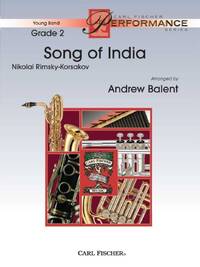 SONG OF INDIA CONCERT BAND/HARMONIE/FANFARE-PARTITION+PARTIES SEPAREES