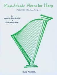 JANE WEIDENSAUL & MARCEL GRANDJANY :  FIRST-GRADE PIECES FOR HARP - 17 SOLOS FOR HARP