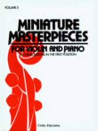 MINIATURE MASTERPIECES VOLUME 3 VIOLON-LIVRE +PARTITION