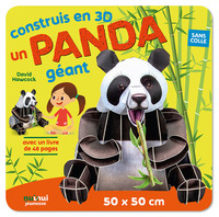 Construis en 3D un panda geant