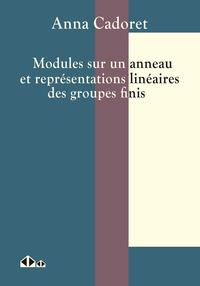 MODULES SUR UN ANNEAU ET REPREET#769;SENTATIONS LINEET#769;AIRES DES GROUPES FINIS