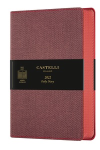 Agenda 2022 journalier grand format Harris maple red