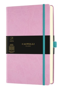 Carnet Aquarela poche quadrillé mauve