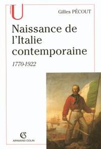 NAISSANCE DE L'ITALIE CONTEMPORAINE 1770-1922