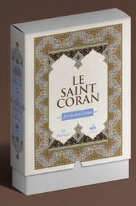 LE SAINT CORAN TRACé 20*28 COFFRET BLANC  - J'éCRIS MON CORAN (30 LIVRETS)