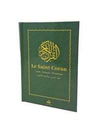 LE SAINT CORAN ARABE - VERT CARTONNé