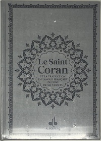 Saint Coran - Bilingue grande Ecriture (arabe,franCais) - Grand format (A4 : 20x28) - argent - dorur